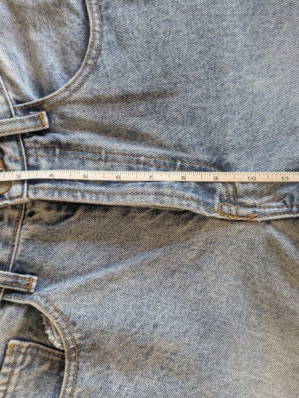 Classic Straight-Leg Women's Blue Jeans - Picture 7 of 9